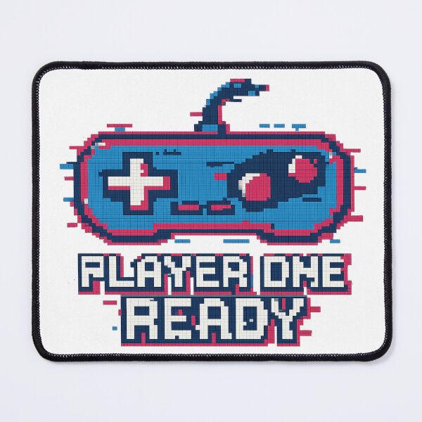 Item preview, Player One Ready – Glitch Pixel Controller designed and sold by ShadowScales Art.