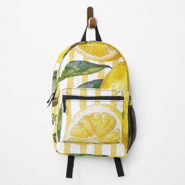 Item preview, Vintage lemons on strips yellow. designed and sold by ZipSDesigns.