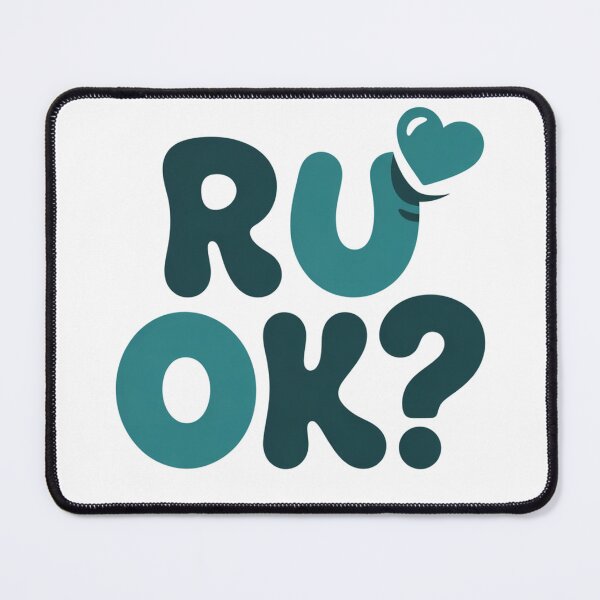 Item preview, Minimalist R U OK Shirt – Mental Health Awareness Typography Graphic designed and sold by Okada's t-shirts & accessories.