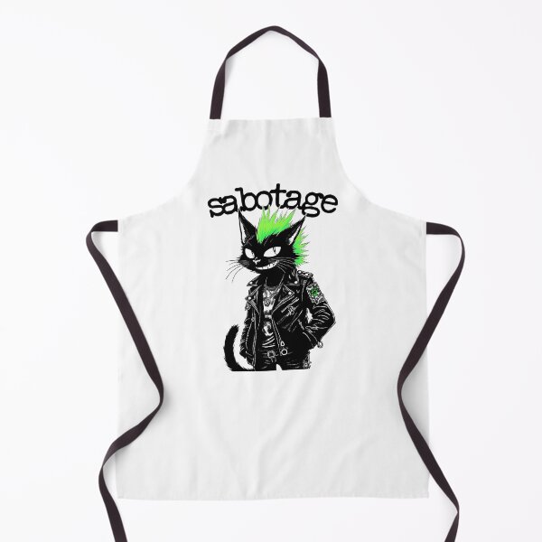 Item preview, Black Cat of Anarchy - Sabotage Cat designed and sold by Ikaroots.