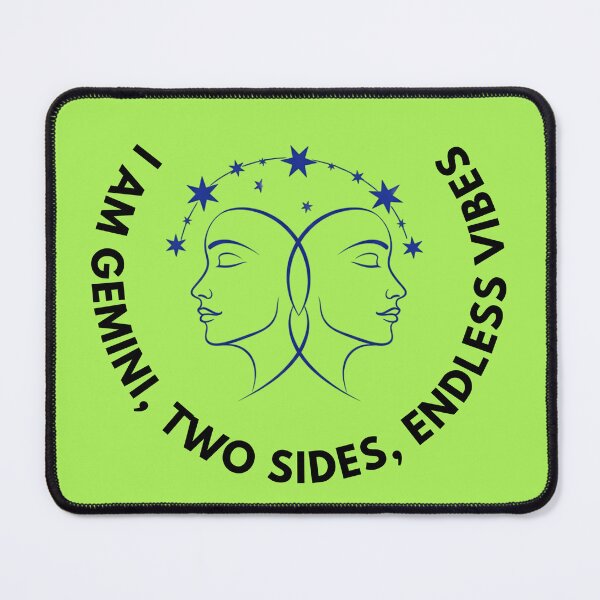 Item preview, Gemini Zodiac – Mirrored Faces with Stars designed and sold by Nuvra Clothing.
