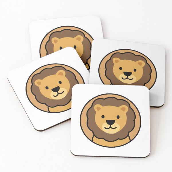 Item preview, Lion Minimalist Round Jungle Animal Illustration designed and sold by PinFlick.
