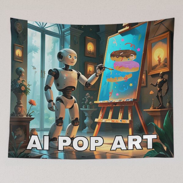 Item preview, Pop Art - Doughnuts with Sprinkles on Canvas. designed and sold by MPC-Mince-Pies.