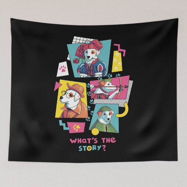 Item preview, What'S The Story Wishbone  Tv Show 90S Jack Russell designed and sold by lizzetehann.