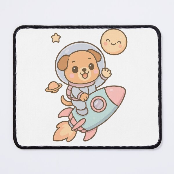 Item preview, Cosmic Puppy Rocket – Cute Astronaut Dog in Space designed and sold by KateVil.