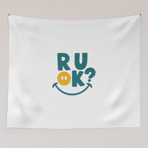 Item preview, Minimalist R U OK Shirt – Mental Health Awareness Typography Graphic designed and sold by Okada's t-shirts & accessories.