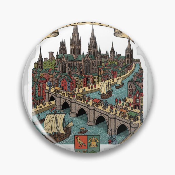 Item preview, Glasgow Medieval Scene designed and sold by pastinprint.