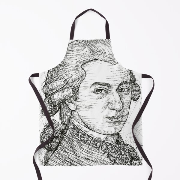 Item preview, WOLFGANG AMADEUS MOZART ink portrait .4 designed and sold by lautir.
