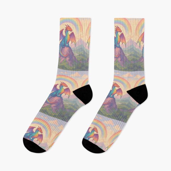 Item preview, Pastel Pixel Game Fantasy Rainbow Dragon  designed and sold by Imaginationbeyond.