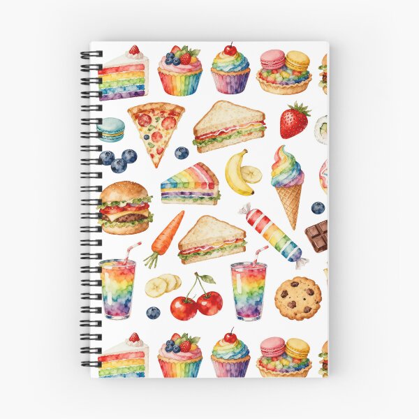 Item preview, Rainbow Food Watercolor Collection designed and sold by LuckCraftStudio.