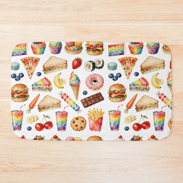 Item preview, Rainbow Food Watercolor Collection designed and sold by LuckCraftStudio.