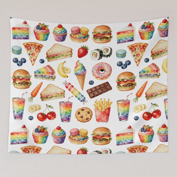 Item preview, Rainbow Food Watercolor Collection designed and sold by LuckCraftStudio.