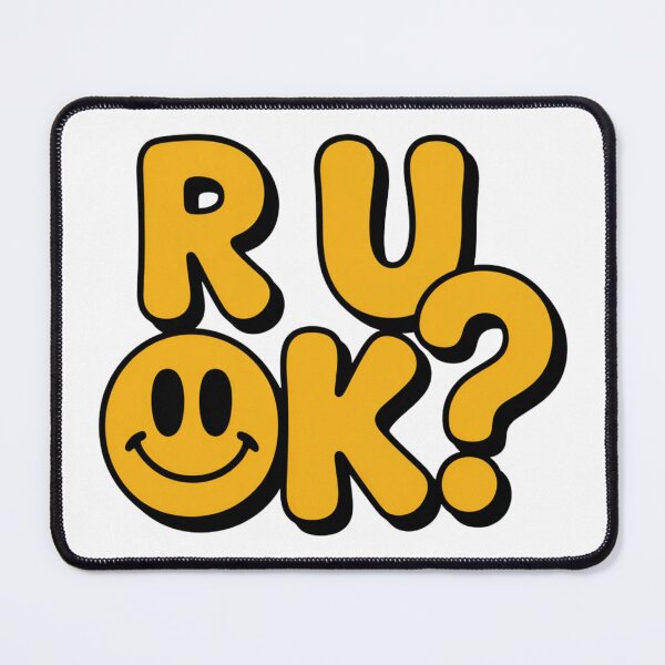 Item preview, Minimalist R U OK Shirt – Mental Health Awareness Typography Graphic designed and sold by Okada's t-shirts & accessories.
