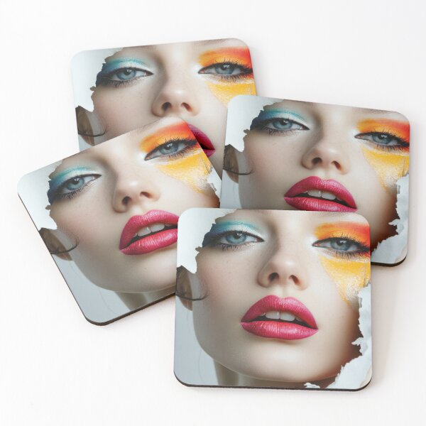 Item preview, Vibrant color makeup portrait designed and sold by anytka.