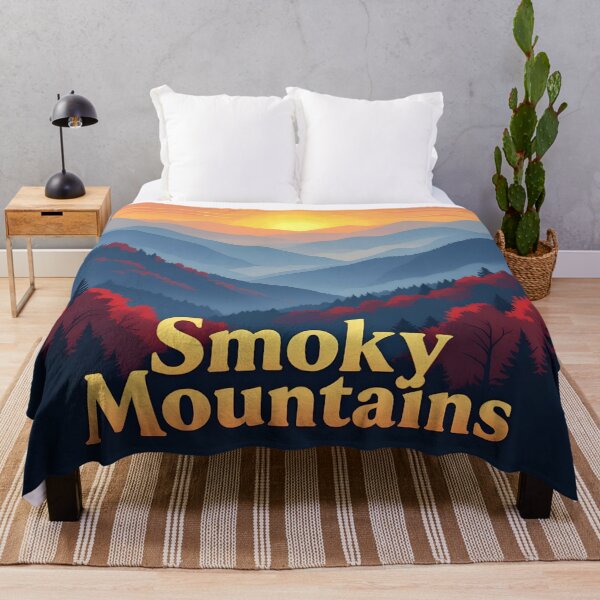 Item preview, Smokey Mountains: Vintage-Style Painterly Travel Poster designed and sold by LSVart.