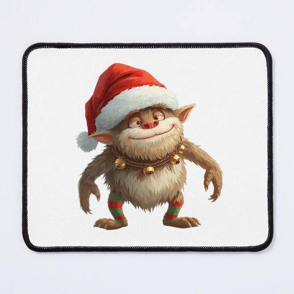 Item preview, Christmas furry elf with a red hat designed and sold by StormArte.