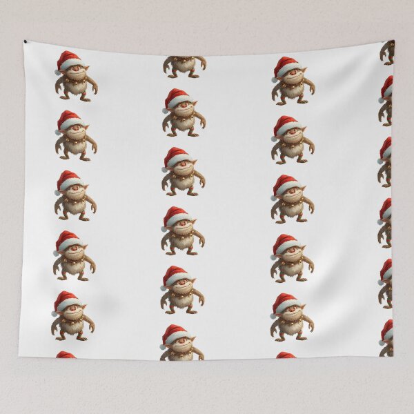 Item preview, Christmas furry elf with a red hat designed and sold by StormArte.