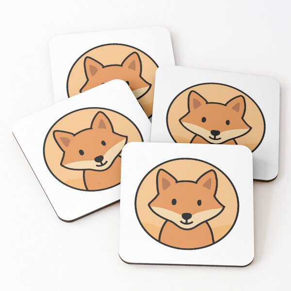 Item preview, Cute Fox Minimalist Round Animal Illustration designed and sold by PinFlick.
