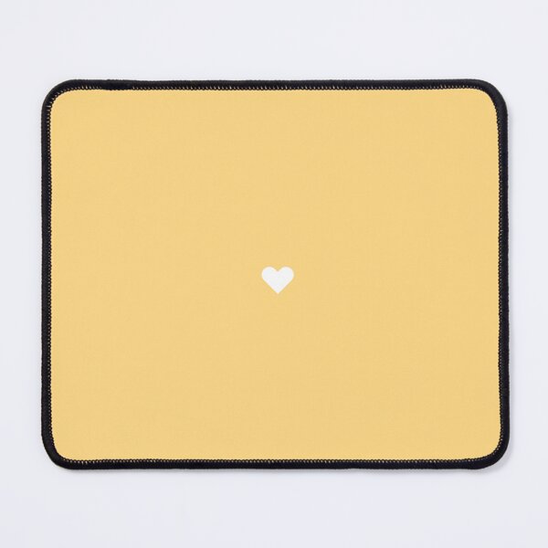 Item preview, White heart on yellow background designed and sold by Karf ..
