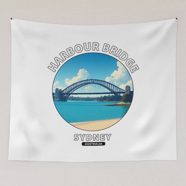 Item preview, Harbour Bridge - Sydney - Australia - adventure sightseeing travel souvenir designed and sold by inkNext.