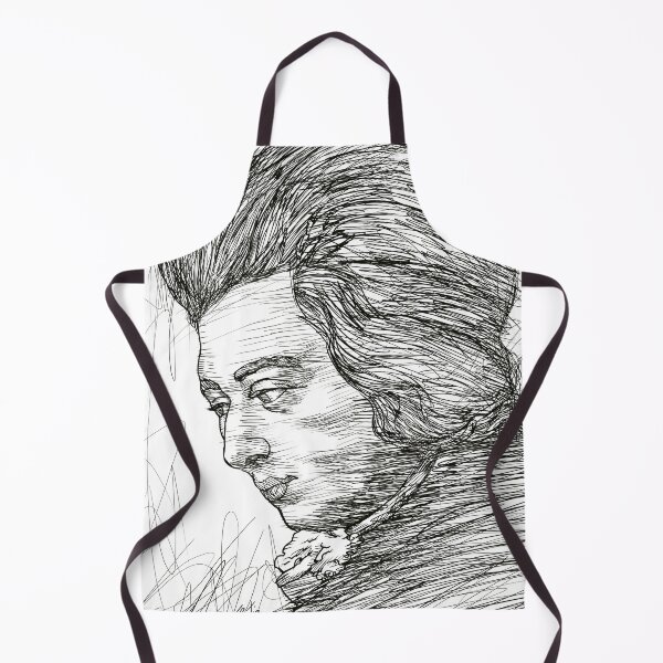 Item preview, WOLFGANG AMADEUS MOZART ink portrait .5 designed and sold by lautir.