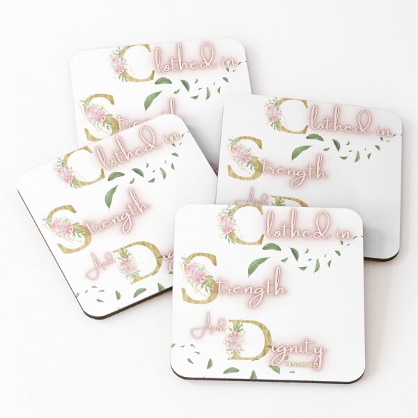 Item preview, Clothed in Strength and Dignity – Proverbs 31:25 Bible Verse designed and sold by Ausra789.