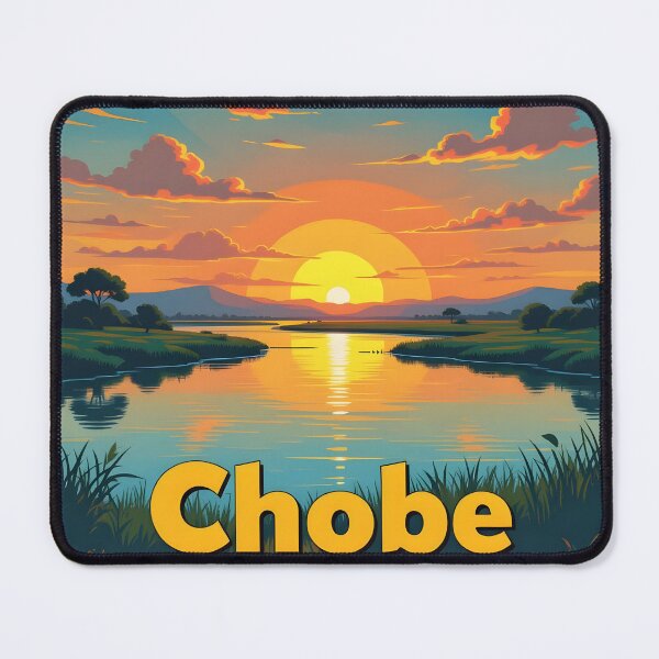 Aperçu de l'œuvre Parc national de Chobe : affiche de voyage picturale de style vintage créée et vendue par LSVart.