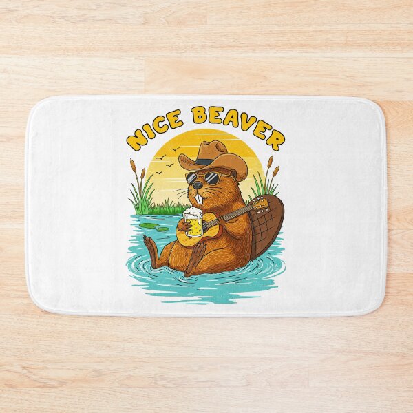 Item preview, Nice Beaver Playing Guitar Funny designed and sold by TeeARTHY.