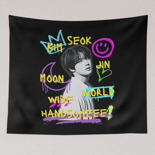 Item preview, BTS Jin Worldwide Handsome BTS Kpop designed and sold by oneyies-elottet.