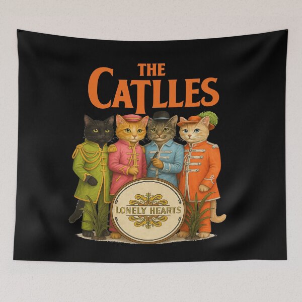 Item preview, The Cattles Beatles Cat Parody Album designed and sold by TeeARTHY.