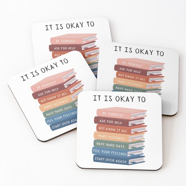 Item preview, It's Okay to Not be Okay Motivational Saying Book Lover Gift Men Woman Kids  designed and sold by Taylor  ART.