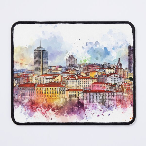 Item preview, Lisbon sunset cityscape designed and sold by anytka.