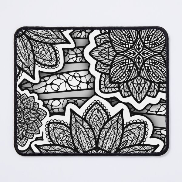 Item preview, Black & White Mandala Pattern designed and sold by Denie8Art.
