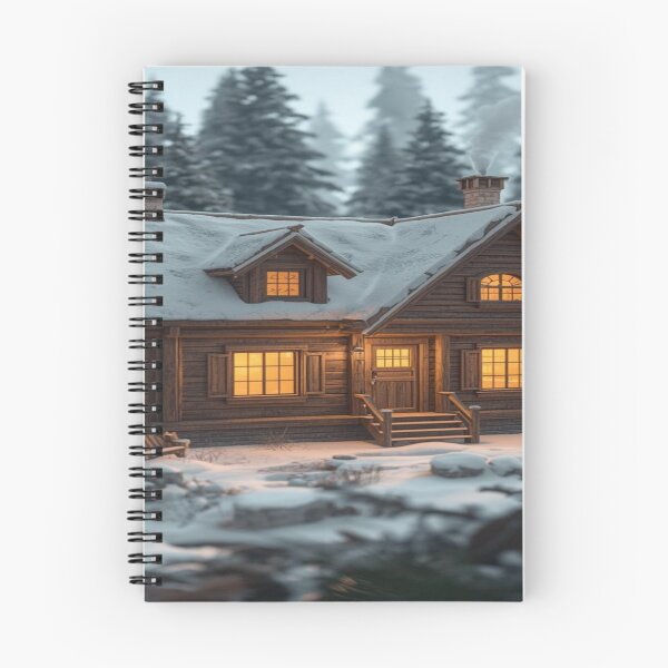 Item preview, Cozy Winter Cabin in the Snowy Forest designed and sold by VISTRAS.