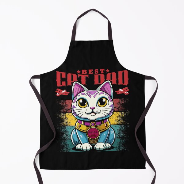 Item preview, Retro Fathers Day Cat World's Best Cat Dad Ever designed and sold by FemmePod.