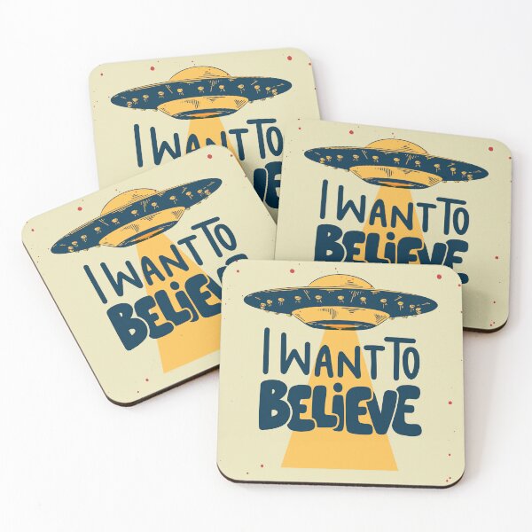 Item preview, UFO Alien Spaceship – I Want to Believe designed and sold by DaVinciFeather.