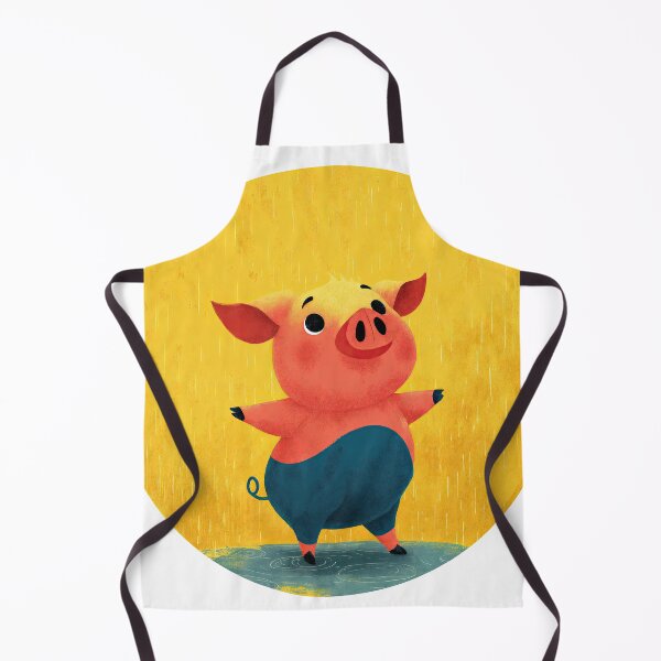 Item preview, Rainy Day Rumpus – Cheerful Piglet Splashing in Style designed and sold by ForeverPrintsOK.