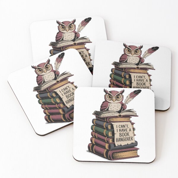 Item preview, "I Can't, I Have A Book Hangover" Owl designed and sold by MemGraphicss.
