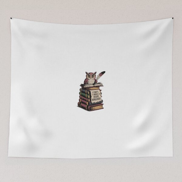 Item preview, "I Can't, I Have A Book Hangover" Owl designed and sold by MemGraphicss.