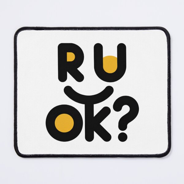 Item preview, Minimalist R U OK Shirt – Mental Health Awareness Typography Graphic designed and sold by Okada's t-shirts & accessories.