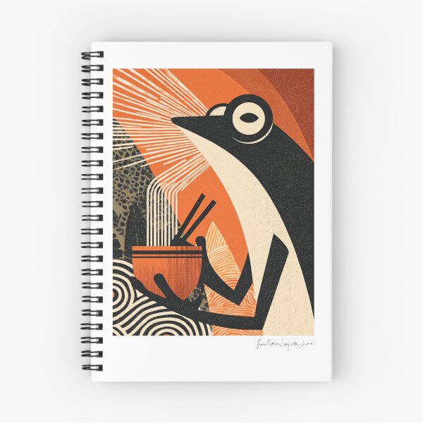 Item preview, Frog and bowl of noodles designed and sold by Karen Lee J.