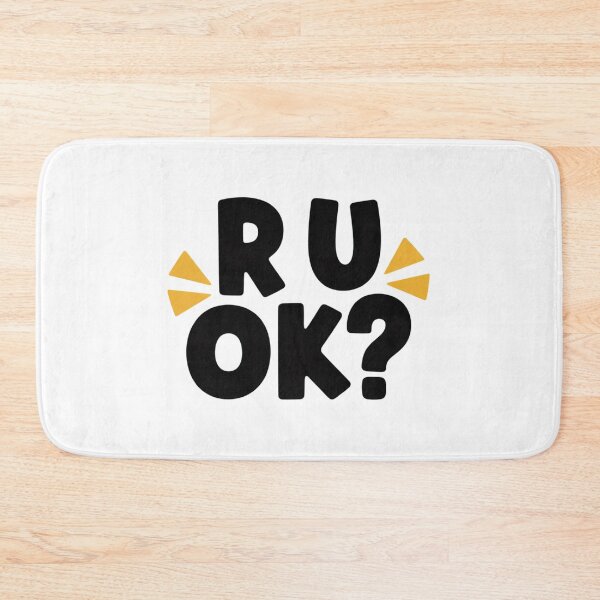 Item preview, Minimalist R U OK Shirt – Mental Health Awareness Typography Graphic designed and sold by Okada's t-shirts & accessories.