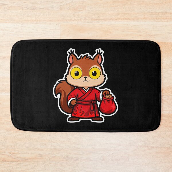 Item preview, Squirrel in Flame-patterned Hanfu designed and sold by LuckCraftStudio.