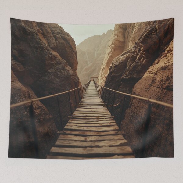 Item preview, Into the Canyon – Rustic Suspension Bridge Adventure designed and sold by VISTRAS.