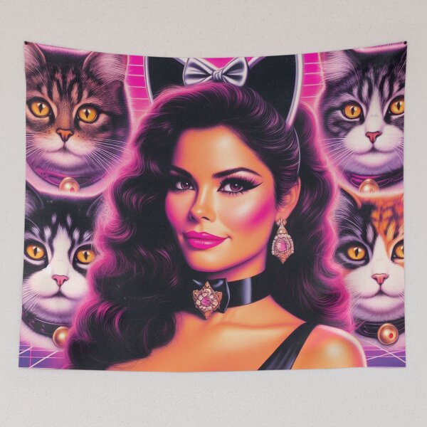 Item preview, Cute Cat Girl designed and sold by PulpVintage.