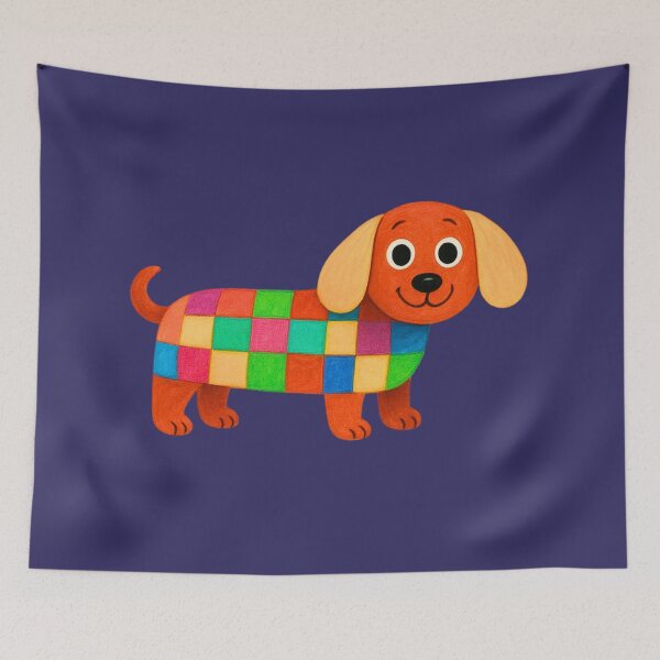 Item preview, Checkered dog designed and sold by MaPerle.