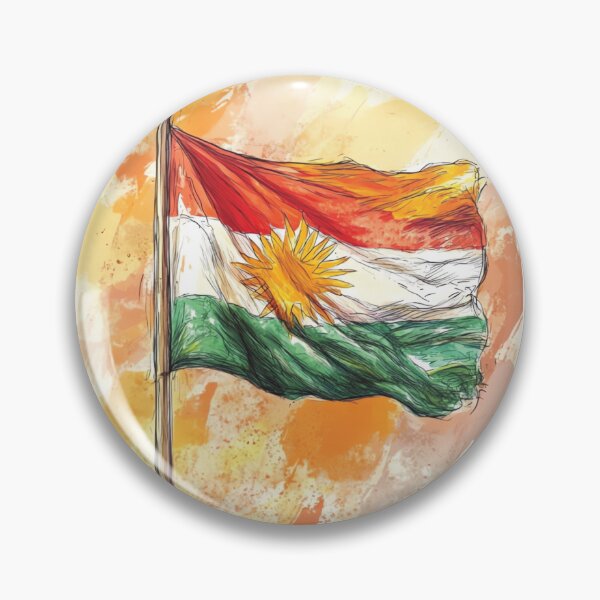 Item preview, Kurdistan Flag – Artistic Watercolor Poster designed and sold by BasImJOKO.