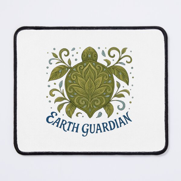 Item preview, Earth Guardian Turtle Nature Conservation Eco Design designed and sold by Furr-n-Purr.