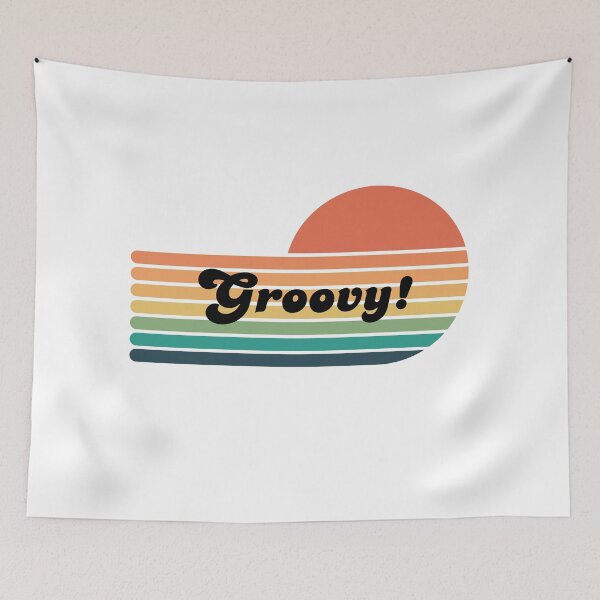 Item preview, 1970's Retro Groovy Sunset design designed and sold by BlesstB.