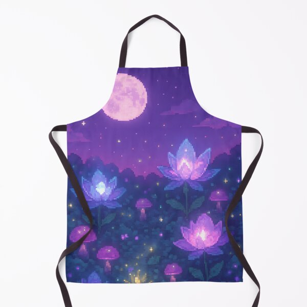 Item preview, Pastel Pixel Art Glowing Flowers Garden Landscape designed and sold by Imaginationbeyond.